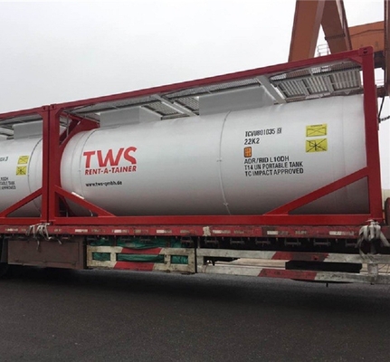 Ανταγωνιστική lng προτύπων του υψηλού ISO τιμών δεξαμενή αποθήκευσης υγρού αζώτου εμπορευματοκιβωτίων κρυογόνος
