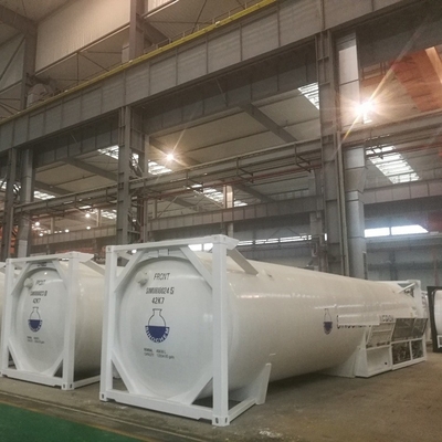 υγρό μήκος 6058mm εμπορευματοκιβωτίων του ISO οξυγόνου 20ft 40ft T75