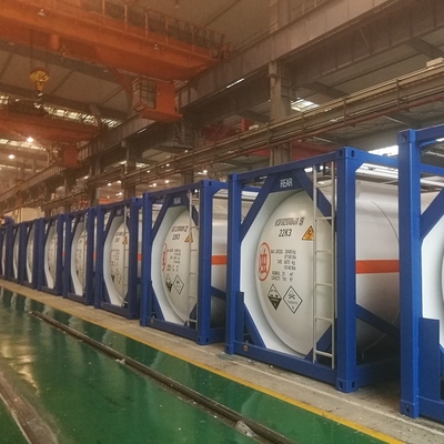 Υγρή αμμωνία 20ft εμπορευματοκιβώτιο δεξαμενών προτύπων του ISO 40ft